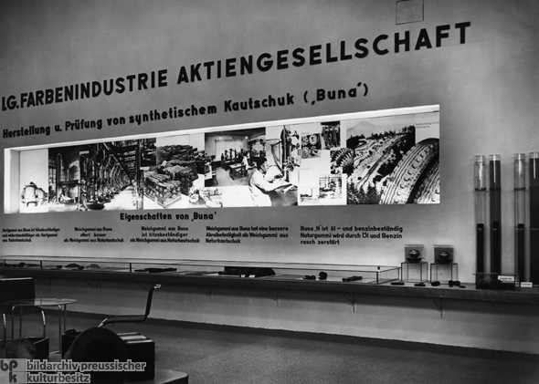 Die I.G. Farbenindustrie AG stellt ihren synthetischen Kautschuk („Buna”) vor (1936)